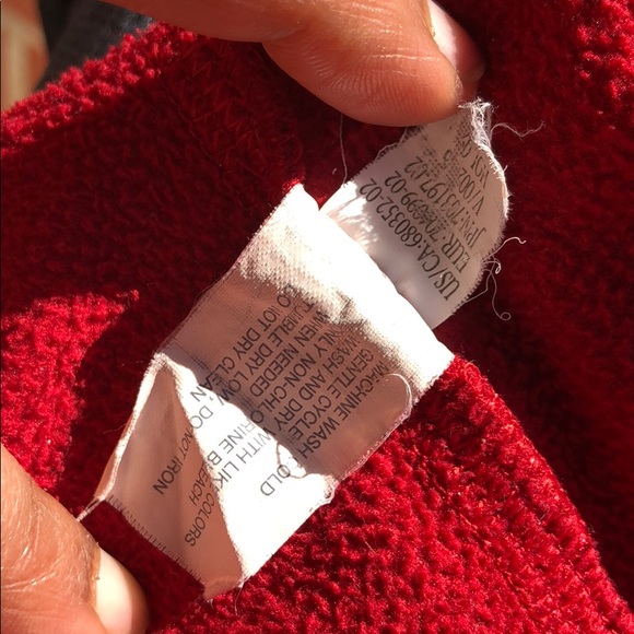 Gap women Red 1/4 zip fleece Sweater- Sz M - Picture 15 of 16